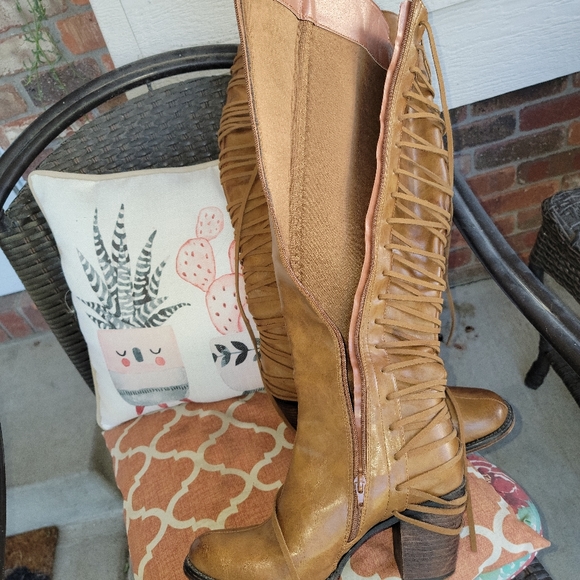 SEXY!! Tall, Lace up boots, over the knee - Picture 5 of 16